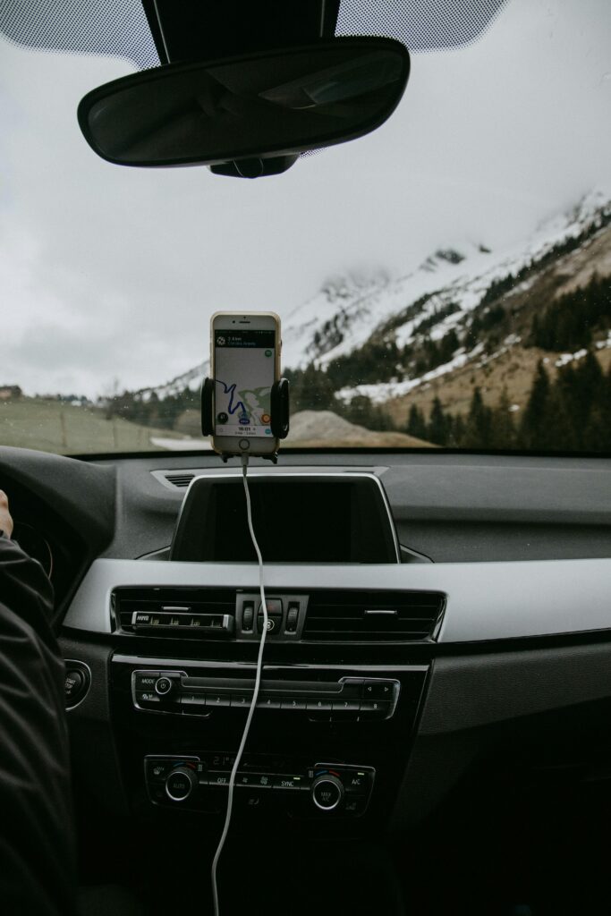 phone charging in car